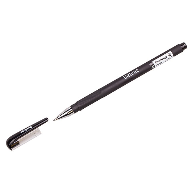 Ручка гелевая черный 05мм Velvet СGр_50125 Berlingo