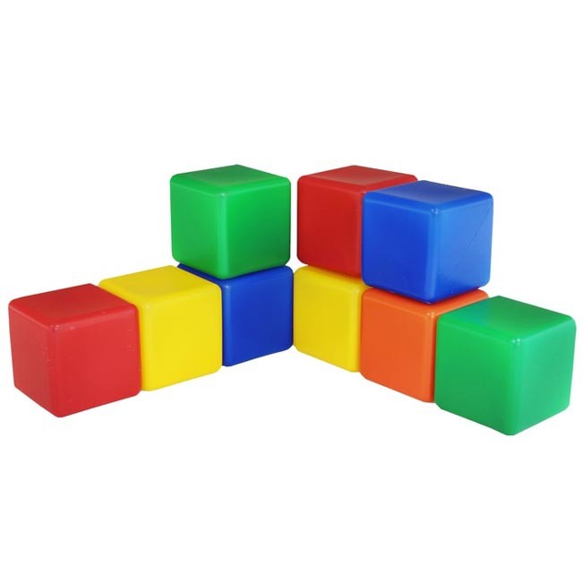 Набор кубиков 9 шт цветные 1180370.