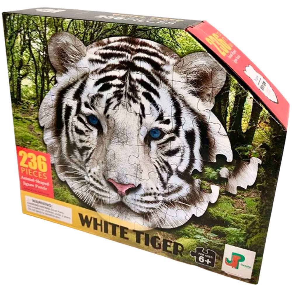 Пазл контурный 236 Белый тигр Jazzle 5+ 88660