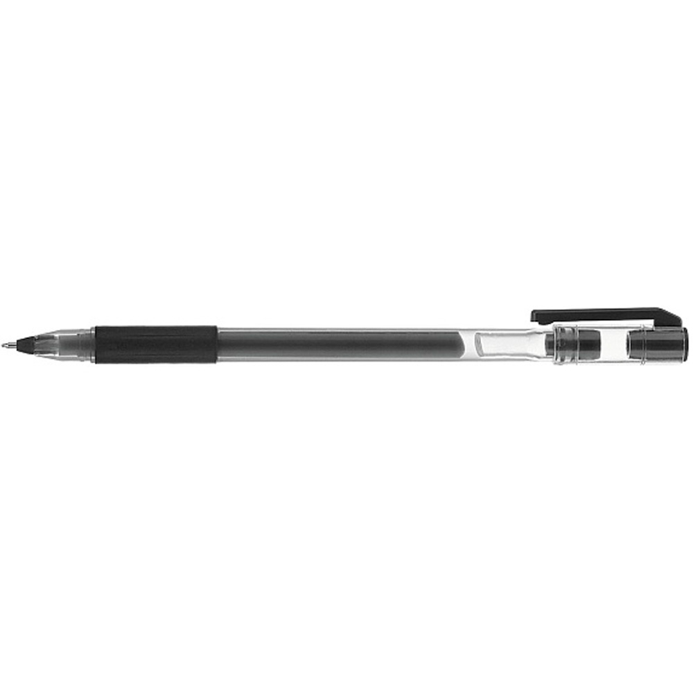 Ручка гелевая черный Pick 0,7мм с резиновым грипом GP_085158