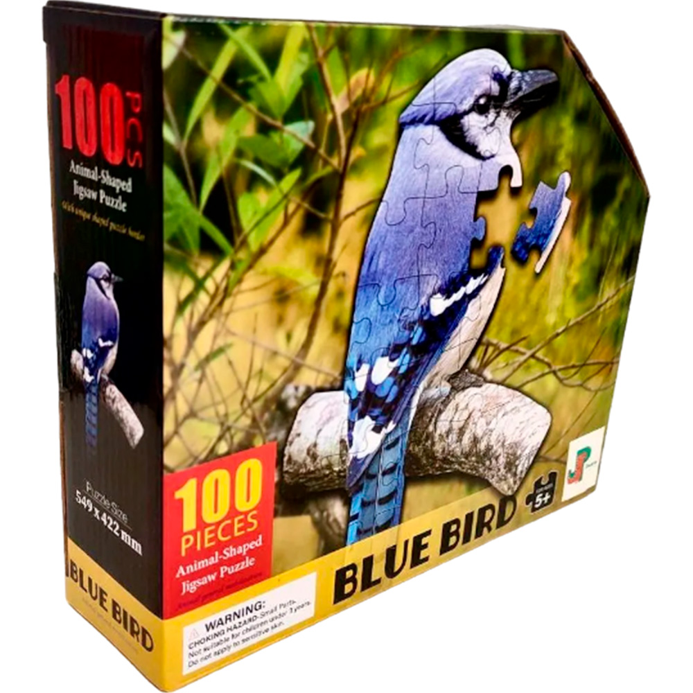 Пазл контурный 100 Голубая птица Jazzle 5+ 88657