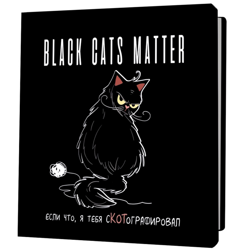 Блокнот 30 л BLACK CATS MATTER.Если что, я тебя сКОТографировал с клубком 9785001419266.
