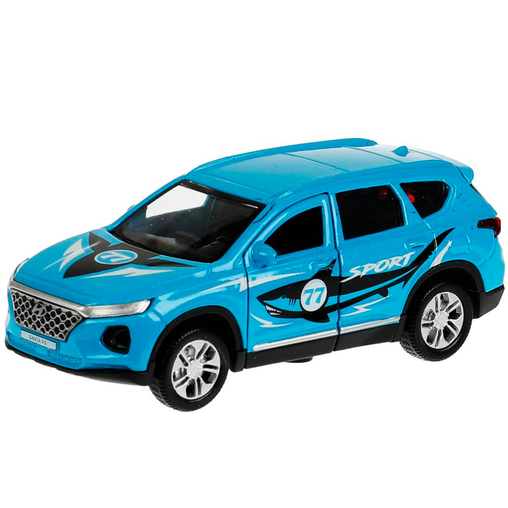 Модель SANTAFE2-12SRT-BU HYUNDAI SANTAFE SPORT 12 см,голубой Технопарк в коробке /72/