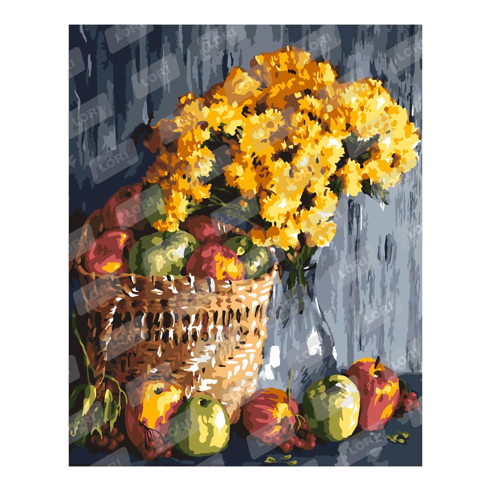 Набор ДТ Картина по номерам "Осенний натюрморт" на подрамнике 40*50 см Рх-118 Lori.