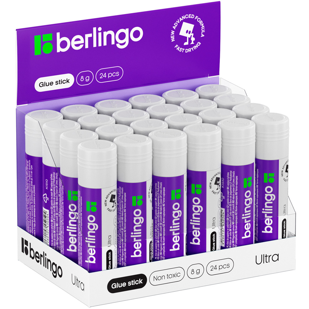 Клей-карандаш 8гр Berlingo Ultra К1510