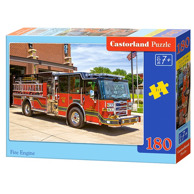 Пазл 180 Пожарная машина В1-018352 Castor Land