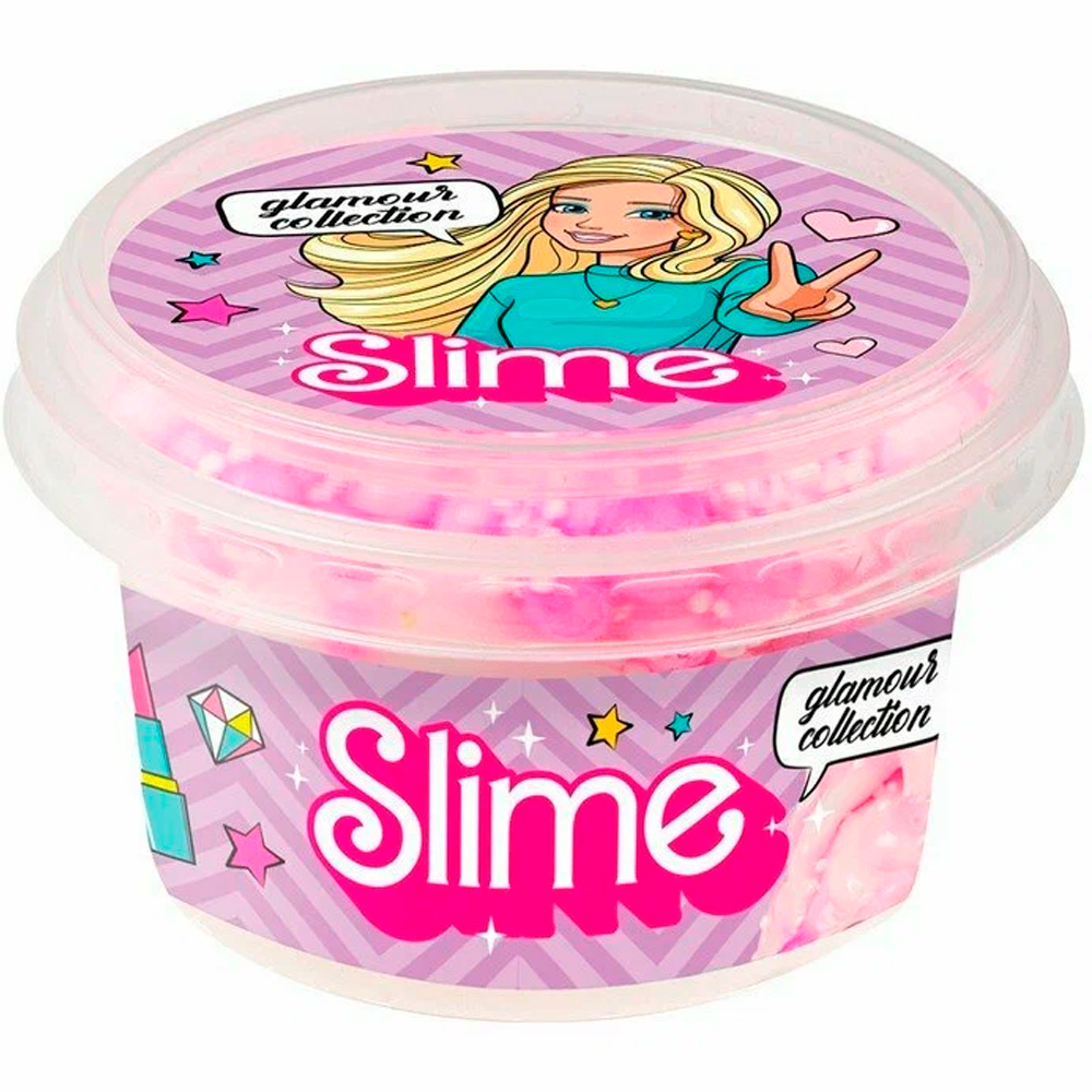 Лизун Slime Glamour collection crunch белый SLM183