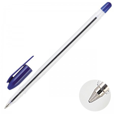 Ручка шарик синий на масляной основе VEGA 0,7мм РШ101 СТАММ 