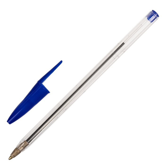 Ручка шарик синий 0.5мм STAFF Basic Budget BP-02 143758