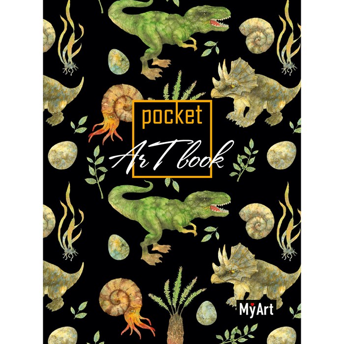 Скетчбук 462-0-129-72071-7 MyArt. Pocket ArtBook. Динозавры