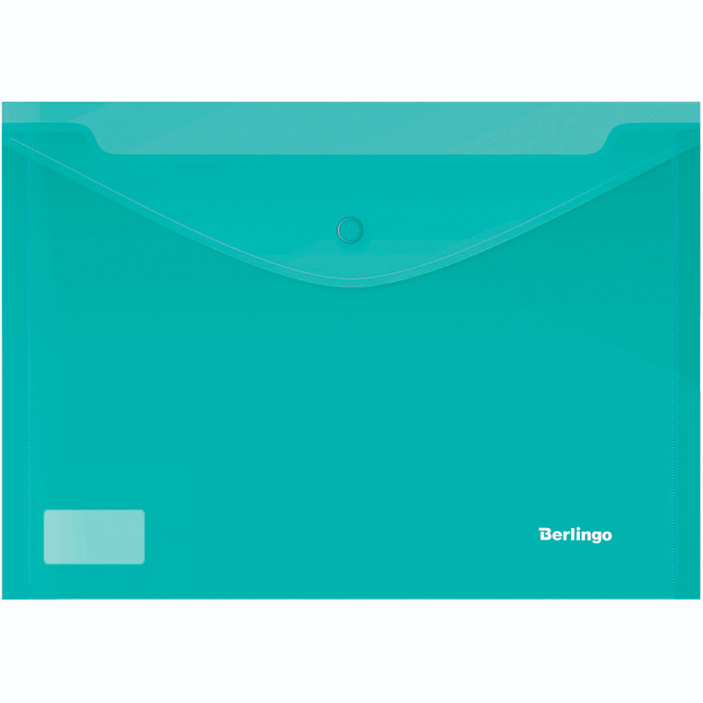 Папка-конверт на кнопке Berlingo А4 180мкм, ассорти 236075.