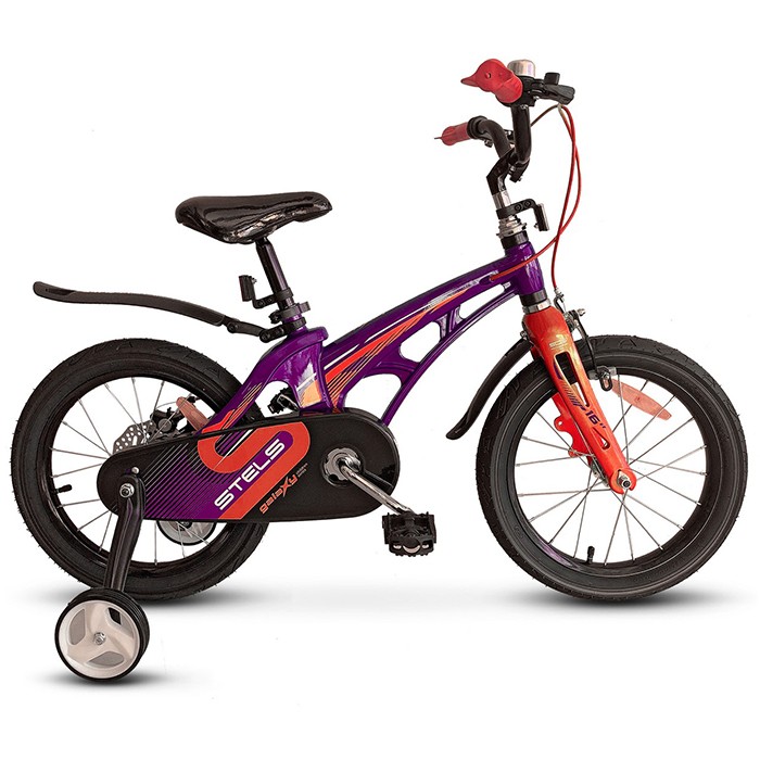 Велосипед двухколесный 16" Galaxy фиолетовый/ красный V010