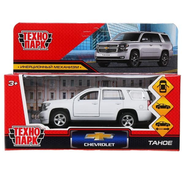 Модель TAHOE-12FIL-WH CHEVROLET TAHOE матовый Технопарк  в коробке